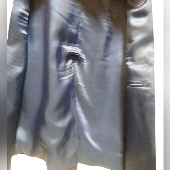 Hart Schaffner & Marx - Navy Blue Blazer, Mens 46R,  100% Wool, Single Breast - Picture 7 of 12